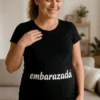 Camiseta premamá Embarazada para regalo de baby shower y anuncio del embarazo