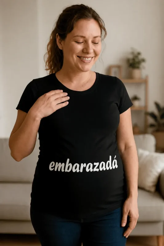 Camiseta premamá Embarazada para regalo de baby shower y anuncio del embarazo