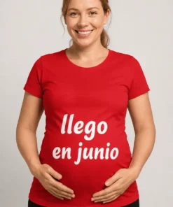 Camiseta premamá Llego en junio para regalo de cumpleaños y anuncio de embarazo