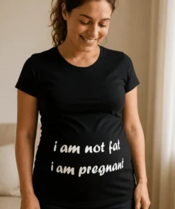Camiseta premamá No estoy gorda estoy embarazada para regalo de cumpleaños de futura mamá