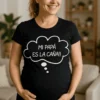 Camiseta premamá Papá es la caña con el mensaje MI PAPÁ ES LA CAÑA!!