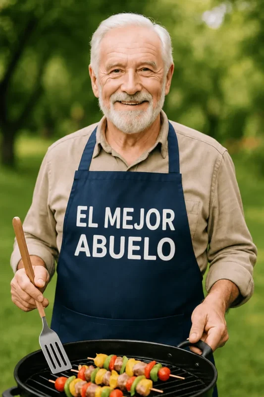 Delantal divertido Mejor abuelo como regalo de cumpleaños para abuelo cocinillas