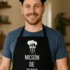 Delantal divertido mesón con nombre personalizado con diseño MESÓN DE JUAN! para regalo original