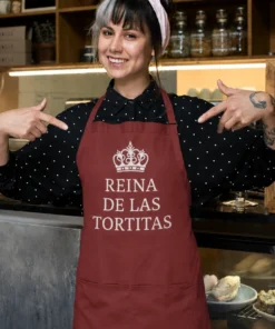 Delantal divertido Reina de las tortitas con diseño gracioso para amantes de las tortitas