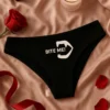 Ropa interior mujer Bite me como regalo de cumpleaños divertido para mujer con humor