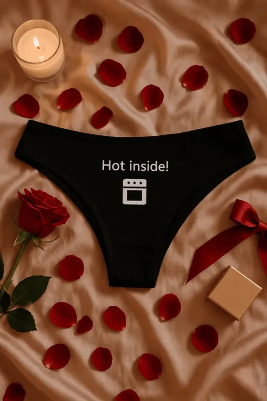Ropa interior mujer Caliente por dentro como regalo de cumpleaños divertido para mujer