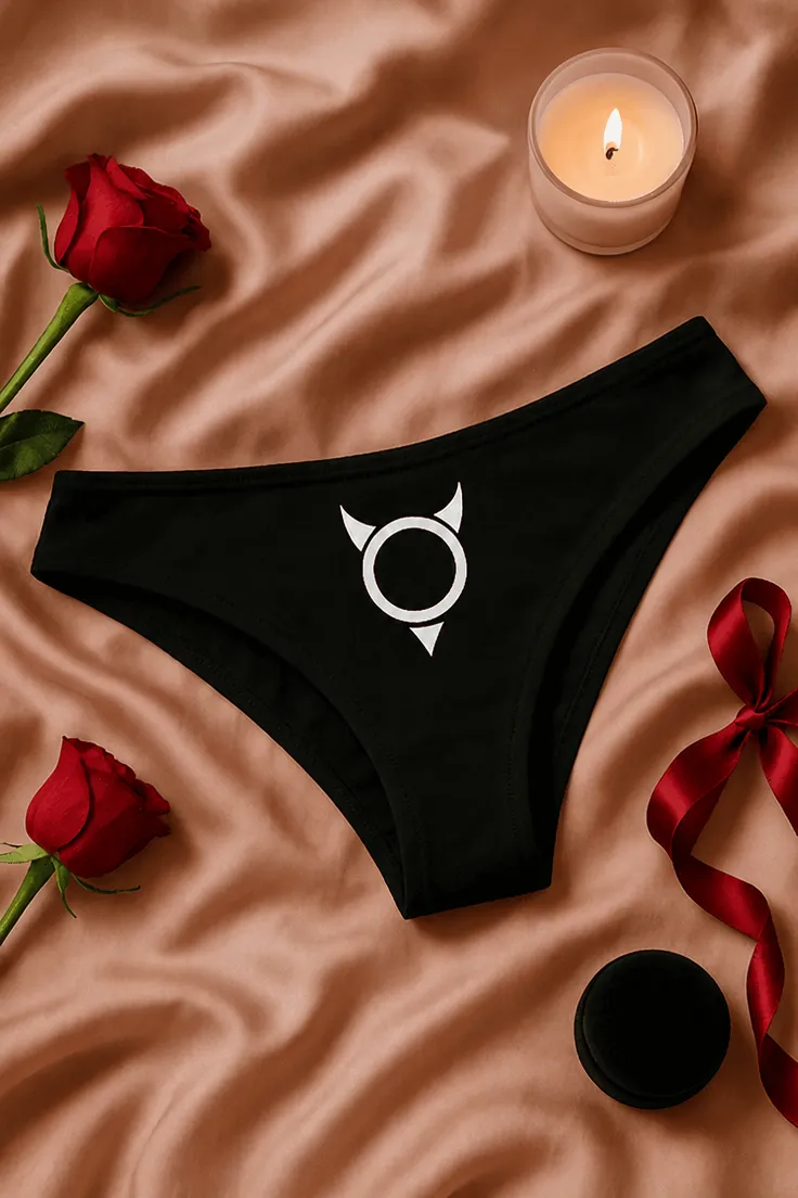 Ropa interior mujer diablillo divertido como regalo de cumpleaños o despedida de soltera