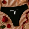 Ropa interior mujer Please enter como regalo de cumpleaños original y divertido