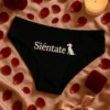 Ropa interior mujer Siéntate perrito como regalo de cumpleaños divertido para mujer
