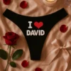 Ropa interior mujer Te quiero con nombre personalizado para regalo de San Valentín o cumpleaños